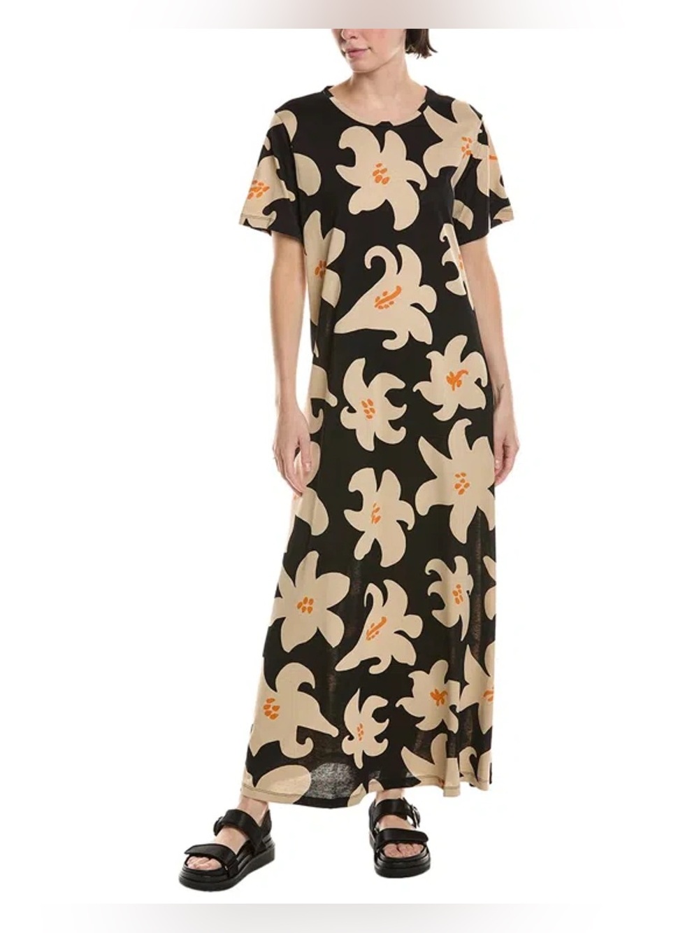 Marimekko Kalliokeilo Villinarsissi Maxi Dress Small Floral FLAWED